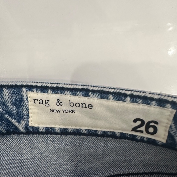 $225 Rag & Bone Alex High Rise Ankle Straight Jean In Venice Size 26 - Picture 9 of 11